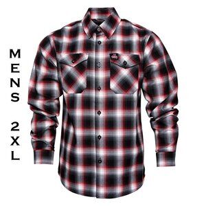 DIXXON FLANNEL x IN FLAMES Flannel Shirt Collab - LUNAR STRAIN - Men's 2XL